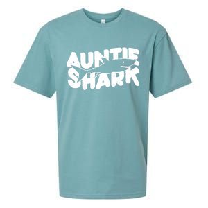 Cute Auntie Shark Sueded Cloud Jersey T-Shirt