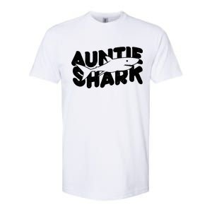 Cute Auntie Shark Softstyle CVC T-Shirt