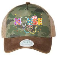 Cute Autumn Fall Patterns Nurse Legacy Tie Dye Trucker Hat