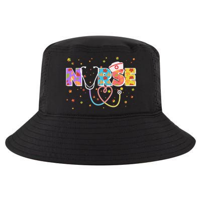 Cute Autumn Fall Patterns Nurse Cool Comfort Performance Bucket Hat