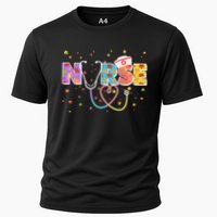 Cute Autumn Fall Patterns Nurse Performance Shirt