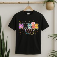 Cute Autumn Fall Patterns Nurse T-Shirt