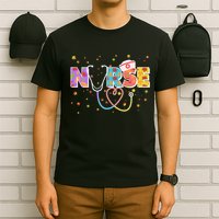 Cute Autumn Fall Patterns Nurse T-Shirt