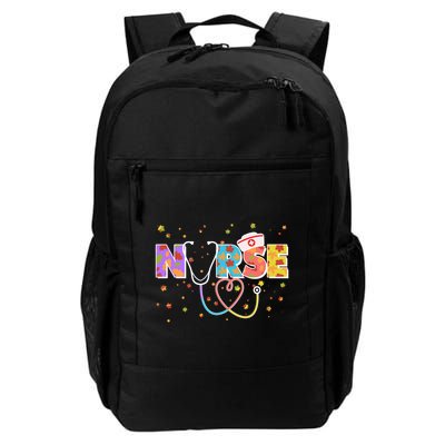 Cute Autumn Fall Patterns Nurse Backpack