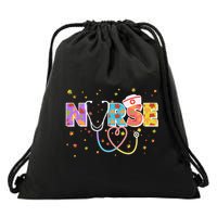 Cute Autumn Fall Patterns Nurse Drawstring Bag