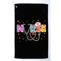 Cute Autumn Fall Patterns Nurse Golf Towel