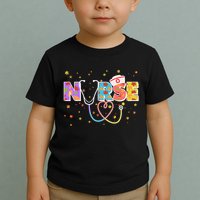 Cute Autumn Fall Patterns Nurse Toddler T-Shirt