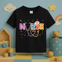 Cute Autumn Fall Patterns Nurse Toddler T-Shirt