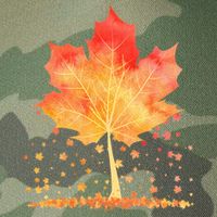 Cute Autumn Maple Leaf Tree Legacy Tie Dye Trucker Hat