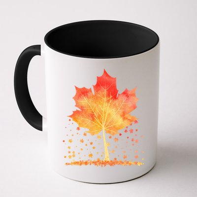 Cute Autumn Maple Leaf Tree Coffee Mug