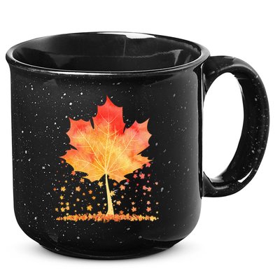 Cute Autumn Maple Leaf Tree 15oz Campfire Ceramic Mug