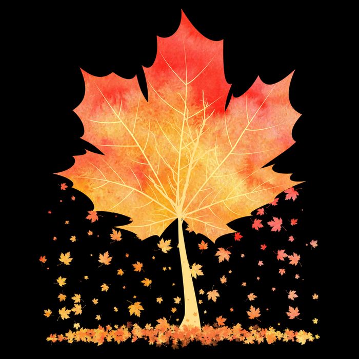 Cute Autumn Maple Leaf Tree 16 in Basic Backpack