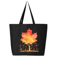 Cute Autumn Maple Leaf Tree 25L Jumbo Tote