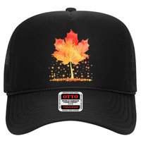 Cute Autumn Maple Leaf Tree Trucker Hat