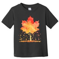 Cute Autumn Maple Leaf Tree Toddler T-Shirt