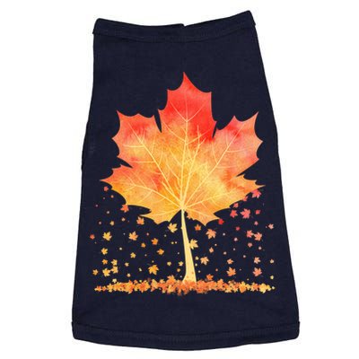 Cute Autumn Maple Leaf Tree Doggie Tank