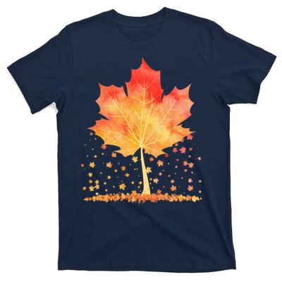 Cute Autumn Maple Leaf Tree T-Shirt