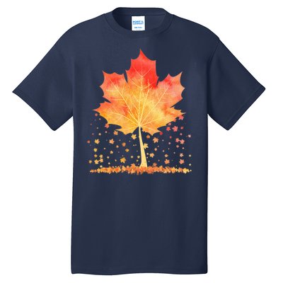 Cute Autumn Maple Leaf Tree Tall T-Shirt