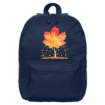 Cute Autumn Maple Leaf Tree 16 in Basic Backpack