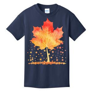 Cute Autumn Maple Leaf Tree Kids T-Shirt