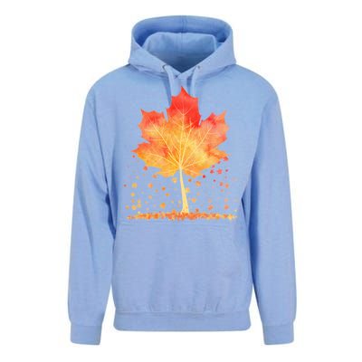 Cute Autumn Maple Leaf Tree Unisex Surf Hoodie