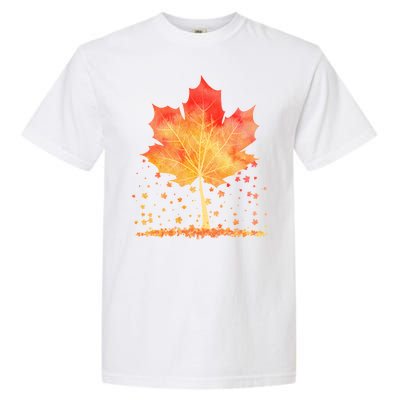 Cute Autumn Maple Leaf Tree Garment-Dyed Heavyweight T-Shirt