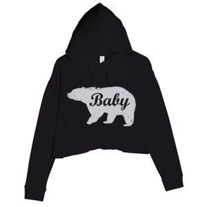 Cute Baby Bear Crop Fleece Hoodie