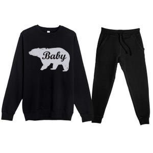 Cute Baby Bear Premium Crewneck Sweatsuit Set