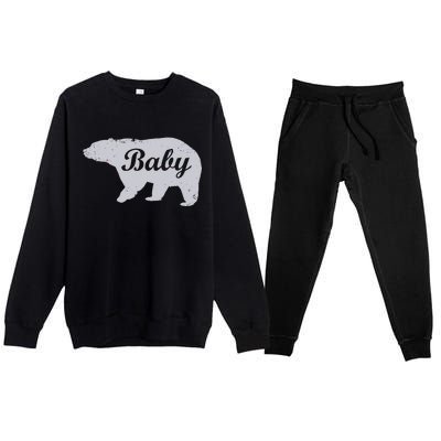 Cute Baby Bear Premium Crewneck Sweatsuit Set