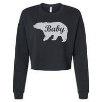 Cute Baby Bear Cropped Pullover Crew
