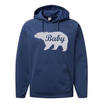 Cute Baby Bear Performance Fleece Hoodie