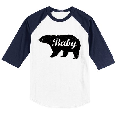 Cute Baby Bear Baseball Sleeve Shirt