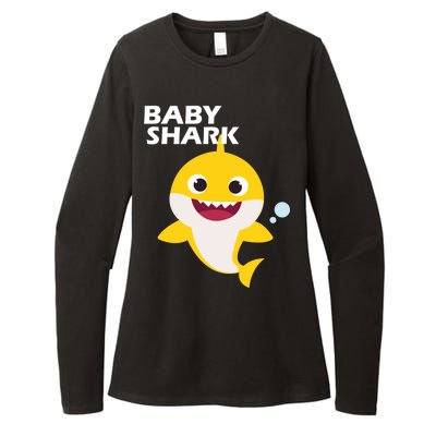 Cute Baby Shark Womens CVC Long Sleeve Shirt