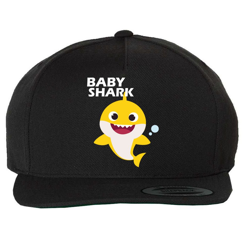 Cute Baby Shark Wool Snapback Cap