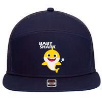 Cute Baby Shark 7 Panel Mesh Trucker Snapback Hat