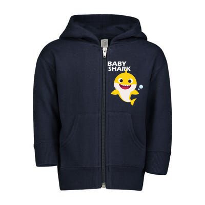 Cute Baby Shark Toddler Zip Fleece Hoodie