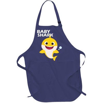 Cute Baby Shark Full-Length Apron With Pockets