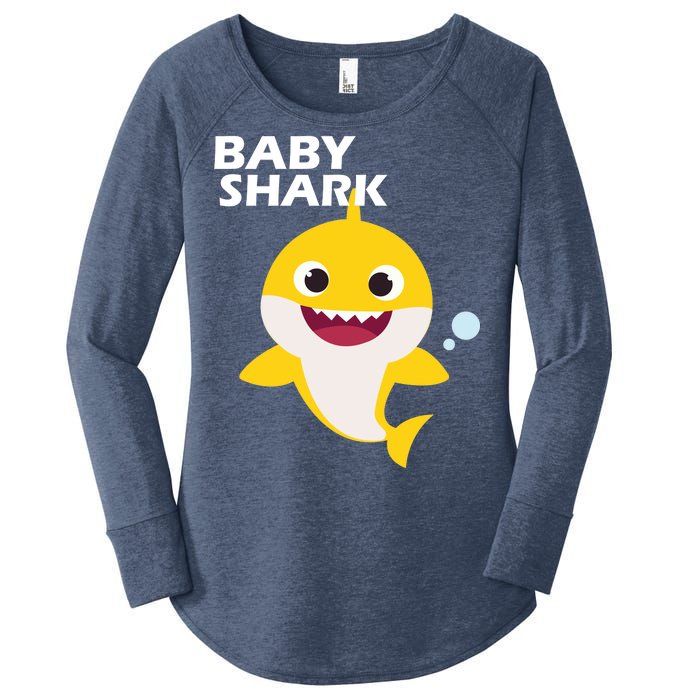 Cute Baby Shark Women's Perfect Tri Tunic Long Sleeve Shirt