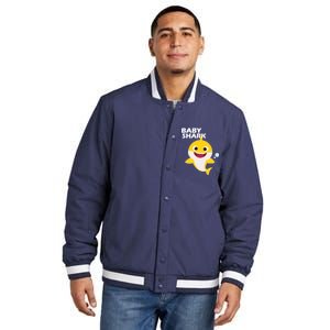 Cute Baby Shark Insulated Varsity Jacket