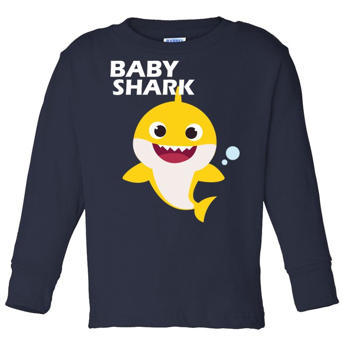 Cute Baby Shark Toddler Long Sleeve Shirt