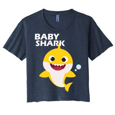 Cute Baby Shark Women's Crop Top Tee