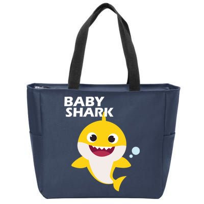 Cute Baby Shark Zip Tote Bag