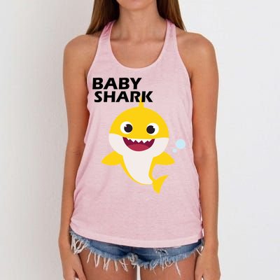 Cute Baby Shark Women's Knotted Racerback Tank