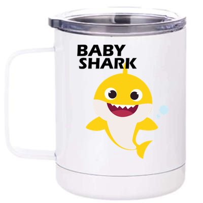 Cute Baby Shark 12 oz Stainless Steel Tumbler Cup