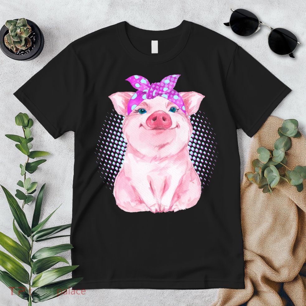 Cute Bandanna Pig Premium T-Shirt