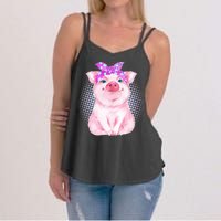 Cute Bandanna Pig Women's Strappy Tank