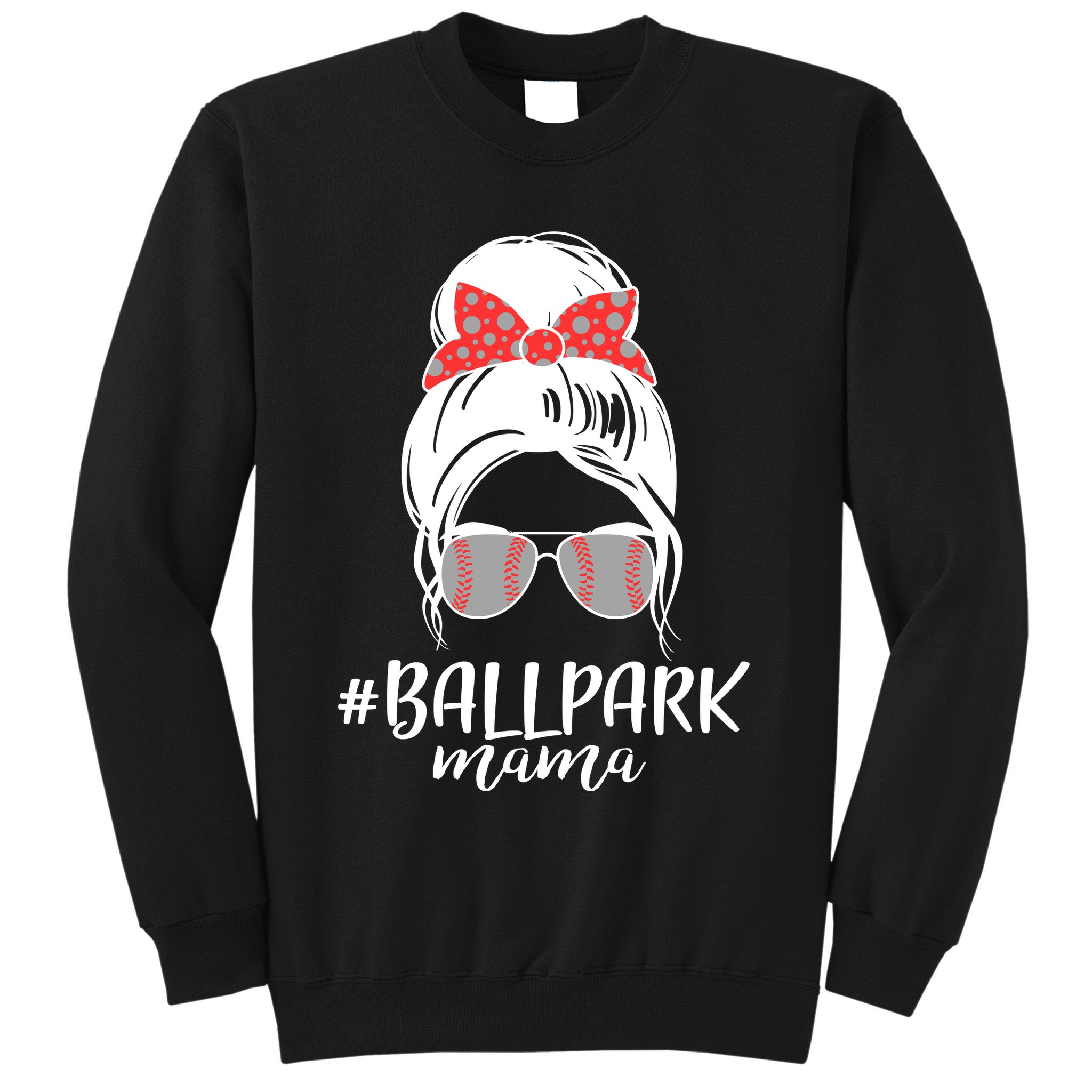 Cute Baseball Ballpark Mama  Sweatshirt