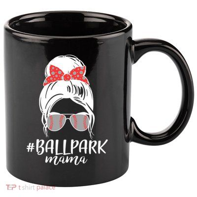 Cute Baseball Ballpark Mama  11oz C Handle Ceramic Mug