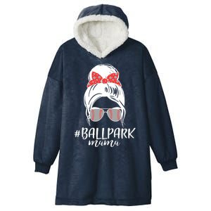 Cute Baseball Ballpark Mama  Hooded Wearable Blanket