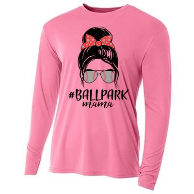 Cute Baseball Ballpark Mama  Cooling Performance Long Sleeve Crew